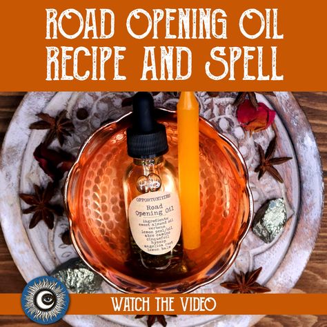 Road Opener Oil Recipe Hoodoo, Block Buster Candle Spell, Road Opening Herbs, Road Opening Oil Recipe, Road Opening Oil, Road Opener Spell Candles, Roadopener Oil Recipe, Open Road Spell, Road Opener Spell Jar