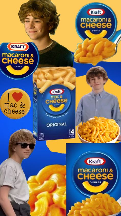 Kraft Mac And Cheese (if ykyk) Kraft Mac And Cheese, Kraft Mac N Cheese, Percy Jackson Cast, Walker Scobell, Best Commercials, Uncle Rick, Percy Jackson Fandom, Mac N Cheese, Percabeth