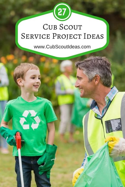 Service Project Ideas, Cub Scout Games, Boy Scout Activities, Service Activities, Beaver Scouts, Cub Scouts Wolf, Cub Scouts Bear, Tiger Scouts, Cub Scouts Tiger