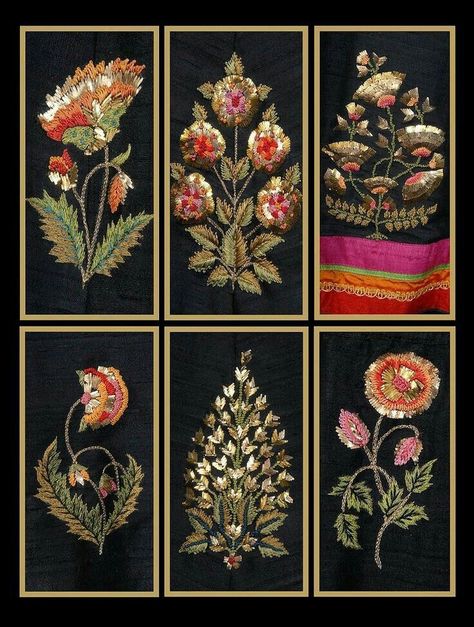 Pinterest: @pawank90 Mughal Embroidery Motifs, Mughal Motifs Design Patterns, Motifs Design Pattern, Small Embroidery Motifs, Mughal Embroidery, Small Embroidery Designs, Mughal Motifs, Orange Dupatta, Small Motifs