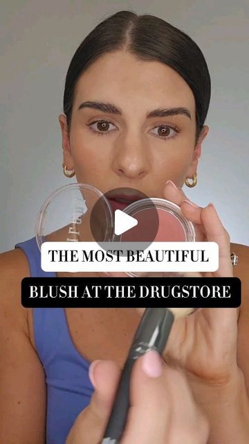 Kate | Makeup Tips on Instagram: "The prettiest pink cream blush! 💗   Comment BLUSH for the direct link @milanicosmetics Cheek Kiss Cream Blush in Nude Kiss  #blush #creamblush#makeupreview #reels #pinkmakeup #drugstoremakeup" Blush On Eyes And Cheeks, How To Apply Powder Blush, Oval Face Makeup, Kate Makeup, Makeup 40, Sunkissed Makeup, Cheek Kiss, Brunette Makeup, Cheek Makeup