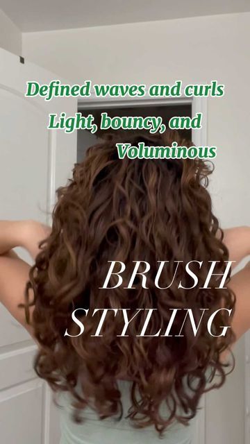 Curl Clumps, Wavy Hair Care, Curly Wavy Hair, Boar Bristle Brush, Big Curls, Wavy Curly Hair, Bristle Brush, Instagram Style, Curly Hair Tips