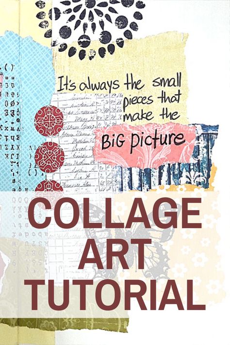 Beginner Collage Art, Collage Art For Beginners, Multimedia Art Ideas, How To Make A Collage, How To Collage, Collage Art Journal Pages, How To Make Collage, Ephemera Storage, Fodder School