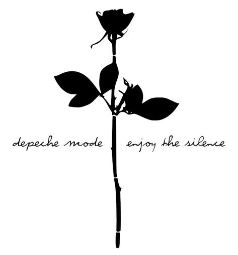 Depeche Mode Depeche Mode Rose Tattoo, Depeche Mode Tattoo, Depeche Mode Logo, Silence Tattoo, Dm Tattoo, Alan Wilder, Mode Rose, Martin Gore, Enjoy The Silence