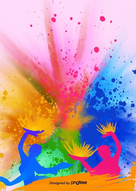 Abstract Colorful Dancing Happy Holly Holi Festival India, Dancing Happy, Holi Wishes Images, Indian Republic Day, Holly Images, Hd Happy Birthday Images, Hologram Colors, Dance Background, Holi Photo