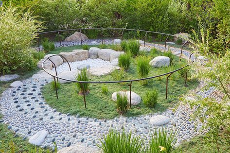 Garden Fountain Ideas, Chokecherry Tree, Reflexology Path, Peace Garden, Fountain Ideas, Nature Healing, Healing Garden, Sensory Garden, Desain Lanskap