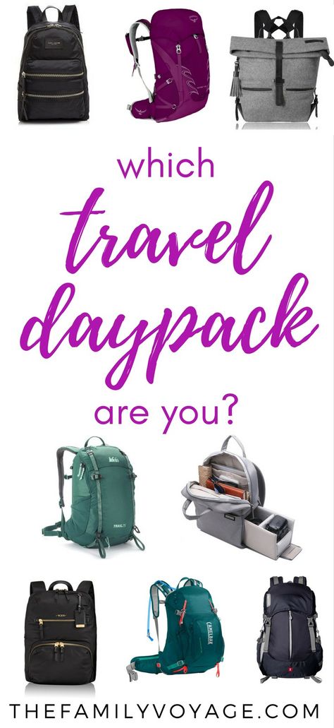 Since I forgot to bring a daypack for travel on our trip around the world, I've spent plenty of time lusting after these daypacks for women. Whether you prefer a hiking backpack, more stylish backpacks or even a camera backpack, you'll find great choices. What's you fave? #travel #gear #femaletravel #backpack Daypacks For Women, Best Travel Luggage, Camera Backpack, Travel Daypack, Travel Gadgets, Family Travel Destinations, Stylish Backpacks, Travel App, Packing Tips For Travel