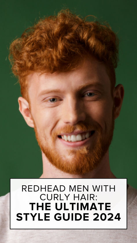 Looking for some inspo? We’ve got you covered, plus we’re giving you a few styling tips to make embracing your red curls even easier: Ginger Men Hair, Red Curly Hair Men, Curly Ginger Hair Men, Curly Red Hair, Men With Curly Hair, Red Hair Men, Red Curls, Redhead Men, Red Curly Hair