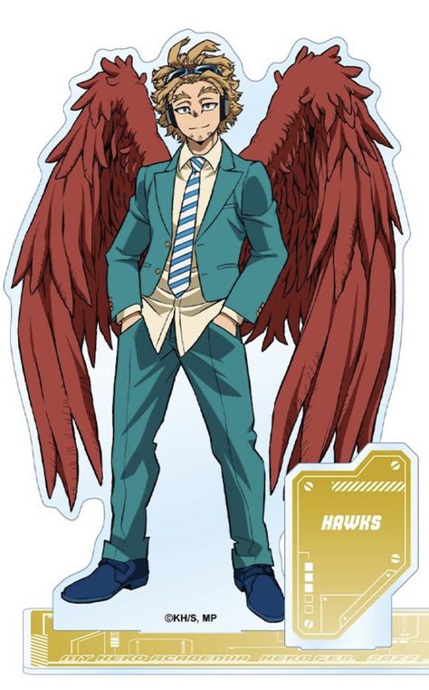 Hawks Casual Clothes, Mha Hawks Official Art, Hawks Full Body Bnha, My Hero Academia Hawks, Big Hawk, Kermit The Frog Gif, Bird Man, Winged People, Frog Costume