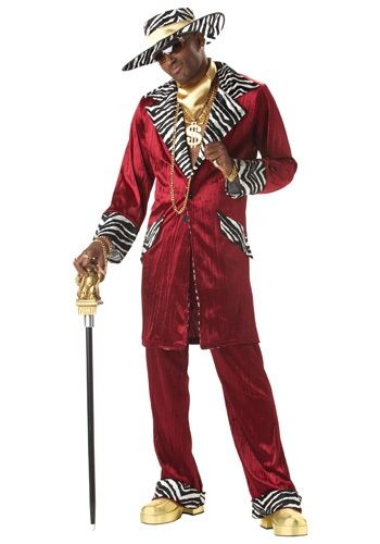 Sweet Daddy Pimp Costume for Men#Daddy, #Sweet, #Pimp Pimp Outfits, Pimp Costume, 1960s Costumes, Red Platform Heels, Idle Game, Knee Length Jacket, California Costumes, Crushed Velvet Fabric, Red Platform