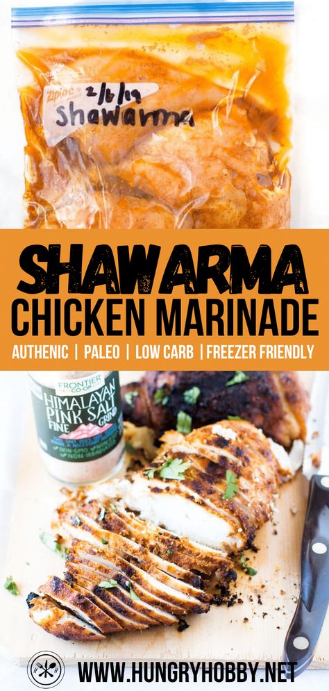 Chicken Shawarma Marinade, Paleo Chicken Marinade, Shawarma Marinade, Grilled Chicken Marinade Recipes, Shawarma Seasoning, Mediterranean Salad Recipe, Chicken Shawarma Recipe, Grilled Chicken Marinade, Shawarma Recipe