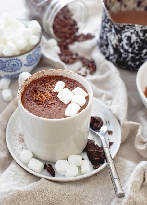 Montmorency tart cherries may help aid in muscle recovery and sleep. A mug of this creamy, decadent tart cherry hot chocolate is not only delicious but a nutritiously smart winter treat! | #sponsored @choosecherries Cherry Hot Chocolate, Woman's Health, Tart Cherries, Paige Halliwell, Christmas Dreaming, Hot Chocolate Recipe, Winter Treats, Chocolate Recipe, Easy Drinks