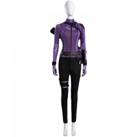 This Hawkeye Hailee Steinfeld's Kate Bishop Cosplay Costume includes Coat,T-shirt,Pants,Shoulder strap,Belt,GlovesX2,Quiver,Handguard,Leg guards,Shoes. Everyone will want you to join their team when you wear it.  Specification  ★Type: Hawkeye Hailee Steinfeld's Kate Bishop Cosplay Costume ★Source: TV Hawkeye ★Character: Kate Bishop ★Material: stretch fabric, black milk silk, black composite leather, black soft leather ​​​★Package: Coat,T-shirt,Pants,Shoulder strap,Belt,GlovesX2,Quiver,Ha Hawkeye Cosplay, Hawkeye Costume, Masquerade Dress, Kate Bishop Hawkeye, Christmas Anime, Young Avengers, Anime Expo, Kate Bishop, Dressup Party