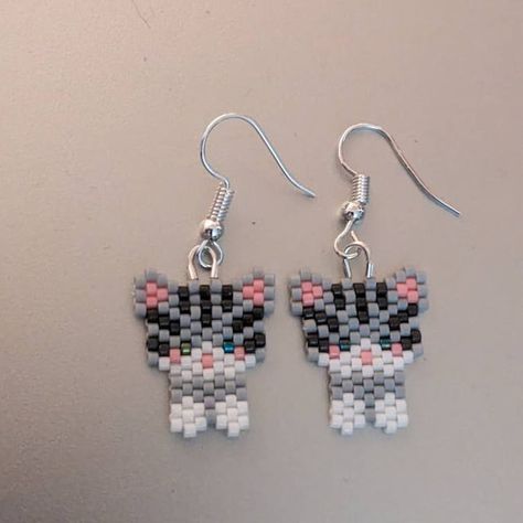 Stitch Bead Pattern, Miyuki Beads Pattern, Seed Bead Crafts, Beautiful Beaded Jewelry, Beads Craft Jewelry, Beaded Earrings Tutorials, Brick Stitch Earrings, Beaded Jewlery, Diy Bracelet Designs