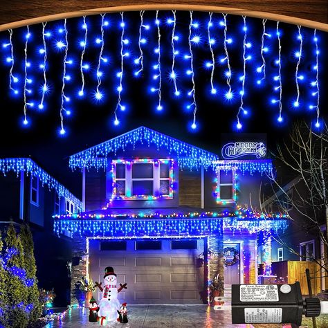 Christmas Icicle Lights Outdoor - 66ft 640 LED 8 Modes Connectable Curtain Fairy String Lights with Timer Memory, Plug in Waterproof for Home Decoration Holiday Eaves Wall Yard Party Indoor (Blue) 4.5 4.5 out of 5 stars 774 ratings $39.99 One-Day FREE Returns Coupon: Apply 30% coupon Shop items | Terms Save 5% on 2 select item(s) Shop items Returnable until Jan 31, 2024 Color: Blue, Cool White, Green, Multicolor, Warm White Size: 66 ft 640 LED or 33 ft 400 LED or 99 ft 1216 LED Christmas Icicle Lights, Icicle Lights Outdoor, Patio Party Decorations, Fairy Light Curtain, Blue Christmas Lights, Xmas Decorations Outdoor, Icicle Christmas Lights, Solar Christmas Lights, Christmas Led String Lights