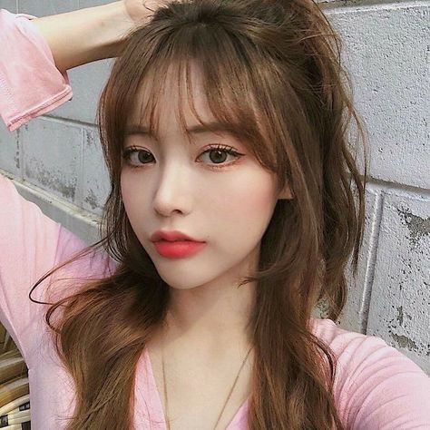 앞머리 스타일, Korean Bangs Hairstyle, Korean Bangs, Korean Haircut, Fesyen Rambut, Kpop Hair, Oval Face Hairstyles, 짧은 머리, Haircuts With Bangs