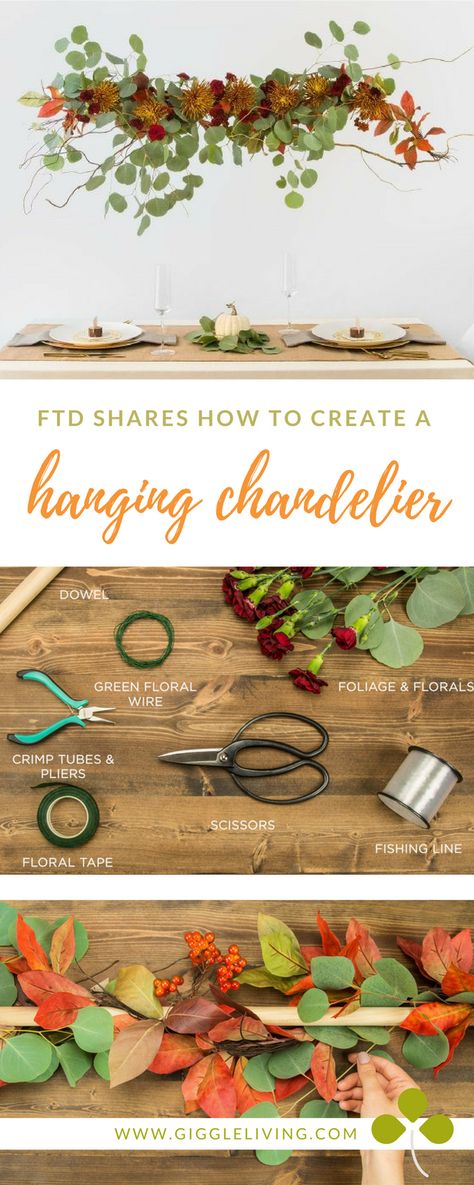 Hanging Centerpieces Diy, Hanging Flower Table Decor, Hanging Flower Arrangements Diy, Diy Hanging Centerpiece, Friendsgiving Decorations Diy, Hanging Flowers Wedding, Hanging Flower Arrangements, Floating Centerpieces, Hanging Centerpiece