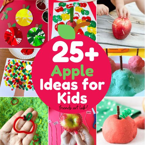 Back to School and Fall are the perfect times for an apple theme! Check out 20+ of our very favorite apple activities for preschool. Exploring Apples Preschool, Apple Week Preschool Activities, All About Apples Preschool, Apple Art Activities Preschool, Apples Preschool Activities, Apple Activities Preschool, Apple Activities For Preschool, Apple Theme Preschool, Preschool Small Group