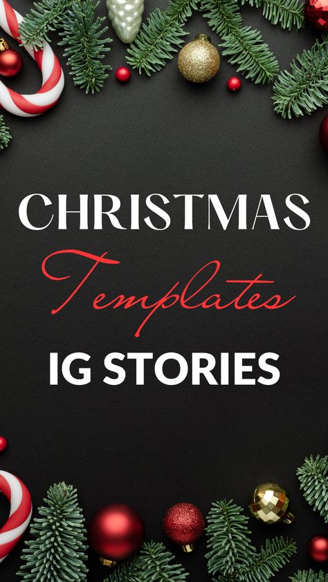 25 Best Christmas Templates for IG Stories Christmas Instagram Story Template, Christmas Templates Instagram, Christmas Feed Instagram, Christmas Ig Story Ideas, Instagram Christmas Story, Christmas Instagram Story Ideas, Christmas Ig Story, Christmas Instagram Story, Christmas Diner