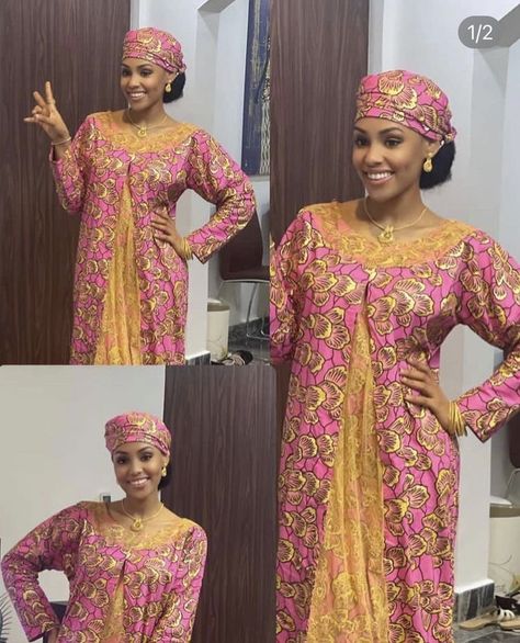 Kaftan Styles For Ladies, Hausa Ankara Styles, Modern African Print Dresses, African Maxi Dress Ankara, Ankara Styles For Ladies, Lace Kaftan, African Hair Wrap, Mother Daughter Fashion, African Fabric Dress