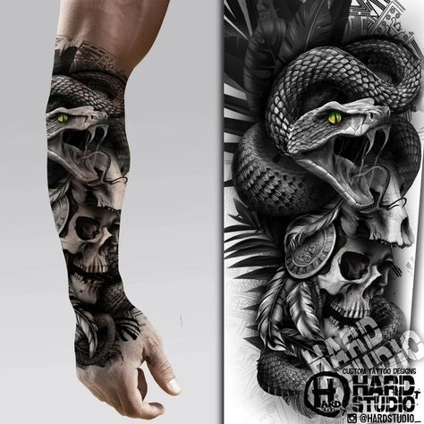 #bngtattoo #tattoodesignbytheorder #customdesign #aztectattoo #maya #mayatattoo #mayatattoos #aztecart #skulltattoo #snaketattoo #snakeart #snake #snakeink #skull #skullart #skullink #meadallion #feathers #featherstattoo #chicano #chicanotattoo #tattoodesign #hardstudio Tattoo Designs Snake, Snake Skull, Tattoo Desings, Custom Tattoo, The Order, Forearm Tattoo, Arm Tattoo, Tattoo Design, Feathers