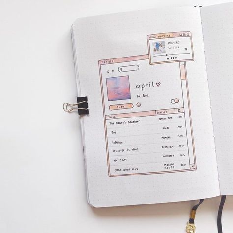 Computer Theme, Creating A Bullet Journal, Bullet Journal Notes, Bullet Journal Paper, Bulletin Journal Ideas, Bujo Ideas, Bullet Journal Mood, Bullet Journal Aesthetic, Bullet Journal Notebook