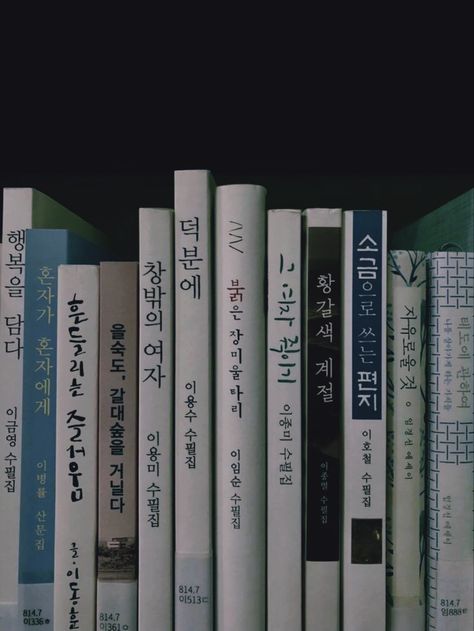 Korean Books, Writing, Books, Blue