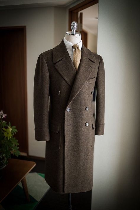 Polo Coat Men, Vintage Coat Men, Men Winter Wear, Men's Overcoat, Winter Wear For Men, Polo Coat, Mens Wool Coats, Brown Trench Coat, Overcoat Men