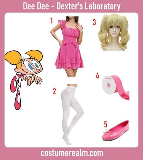 Dress Like Dee Dee Costume Guide For Halloween & Cosplay Dee Dee Costume, Dexter's Laboratory Costume, Dee Dee Dexter, Dexter's Laboratory Dee Dee, Dexter Costume, Dexter’s Laboratory, Dexter's Laboratory, Costume Guide, Halloween Coustumes