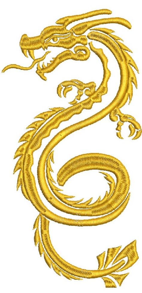 oriental dragon  Machine Embroidery design - this is not a real product, These are digital machine embroidery files which need an embroidery machine to stitch out.  Instant download includes the following sizes and formats only. Please confirm that the sizes and formats are compatible with your machine before your purchase. sizes: 275 mm x 155 mm / 11 inch x 6.2 inch / 43500 stc 175 mm x 100 mm / 7 inch x 4 inch / 22800 stc ------------------------------------------------------------------------- available formats : DST, EXP, XXX, ART,PES, HUS, JEF, JEF+ SEW, VP3 VIP -------------------------------------------------------------------------- for any questions please contact me - Due to the nature of instant download listings, refunds are NOT available (Please read each listing carefully pri Gold Work Embroidery, Japanese Drawings, Chinese Year, Embroidery Gifts, Dragon Pattern, Digimon Adventure, Year Of The Dragon, Gold Work, Dragon Design