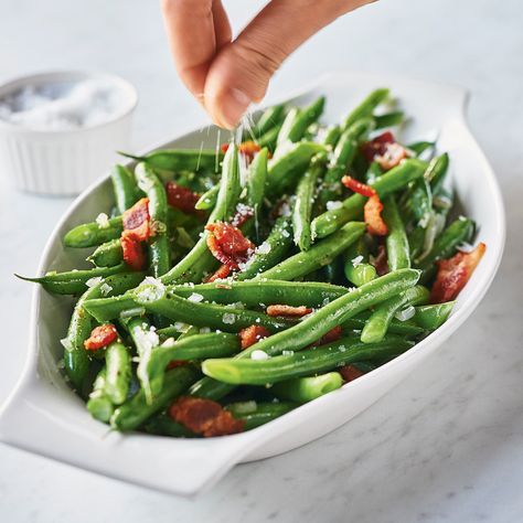 Green Bean With Bacon, Green Beans Southern, Sichuan Beef, Ranch Green Beans, Dry Fried Green Beans, Canada Recipes, Beans Image, Shallot Recipes, Southern Family