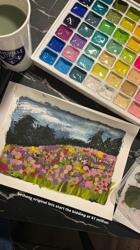 i finally tried gouache painting and love it!! new hobby unlocked Samantha Hobby, Natalie Hobby, Alyssa Hobby, Kaylee Hobby, Leah Hobby, Isabella Hobby, Katie Hobby, Chloe Hobby, How Pinterest Sees Me Hobby