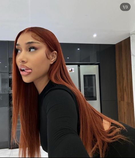 Frontal Wig Hairstyles, Ginger Hair Color, Pretty Hair Color, Have Inspiration, Front Lace Wigs Human Hair, Baddie Hairstyles, Orange Hair, Ginger Hair, Aesthetic Hair