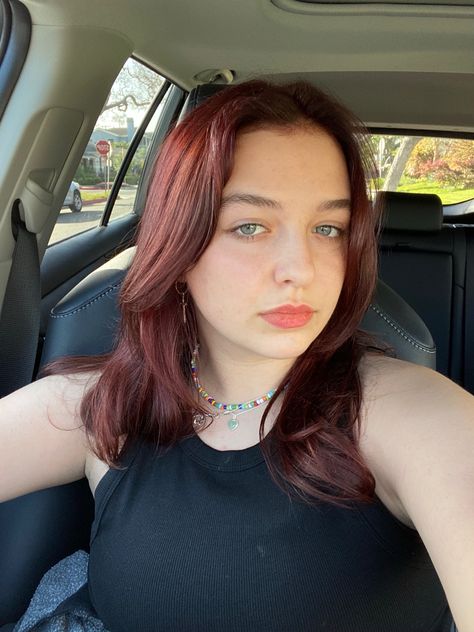 Red Hair Dye Over Brown, Red Hair Over Brown, Red Violet Brown Hair, Red Hair Wine, Dark Red Short Hair, Short Dark Red Hair, Hair Inspo Brown, Brown Hair Dyed Red, Hair Inspo Red