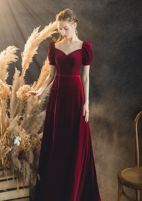 Cocktail Dress Evening, Cheap Prom Dresses Online, Velvet Evening Dress, Velvet Prom Dress, Velvet Dress Long, Velvet Cocktail Dress, Bodycon Cocktail Dress, Red Plum, Vintage Black Dress