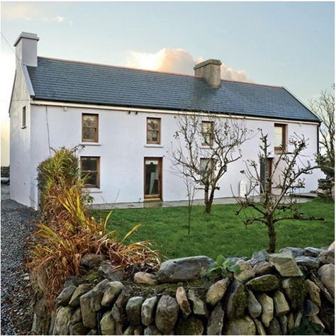 Exterior | Irish farmhouse | House tour | Ideal Home | PHOTO GALLERY Irish Farmhouse Exterior, Irish Farmhouse Renovation, Irish House Designs, Farmhouse Extension, Farm Renovation, Irish House Plans, Irish Cottages, Irish Farmhouse, Small House Inspiration