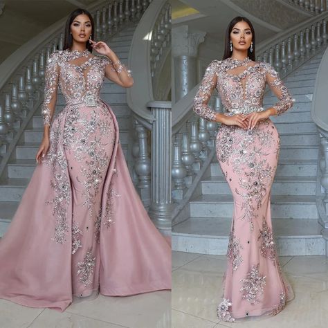 Share to be partner Best Formal Dresses, Glitter Prom Dresses, Mermaid Prom Dresses Lace, Prom Dresses Long Pink, Pink Evening Dress, Banquet Dresses, Floor Length Prom Dresses, Long Prom Gowns, Long Sleeve Evening Dresses