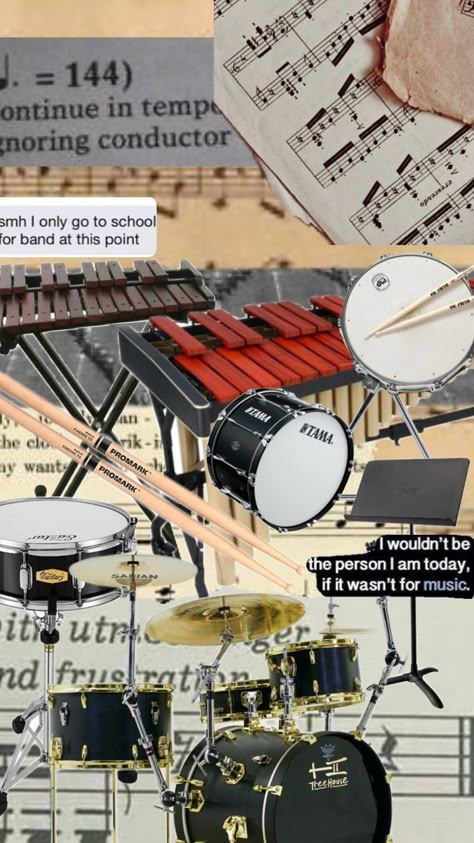 #band #music #percussion Band Jokes, Band Kid, Love Band, Band Music, Band Memes, Music Aesthetic, Drum Set, Music Theory, Marching Band