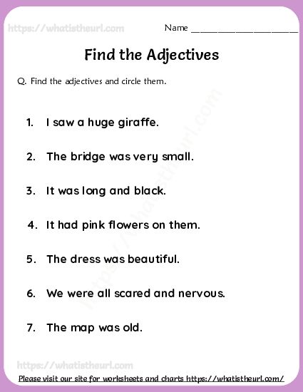 This is one 3rd exercise on finding adjectives in a given sentence. Please note that we have so many worksheets finding adjectives. This is just one of them. We suggest you to check others by searching. There are 20 questions with Answer key. Please download the PDF Find and circle the adjectives-exercise 3 Adjectives For Kids, 3rd Grade Grammar, Adjectives Exercises, Adverbs Worksheet, Adjectives Activities, Verbs Worksheet, First Grade Reading Comprehension, Worksheets For Class 1, English Adjectives