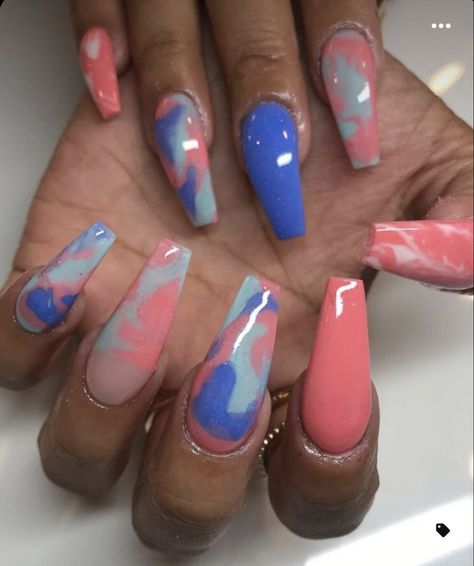 Spring Coffin Nail Ideas, Toes Nail Art, Coffin Nail Ideas, Nails Space, Gucci Nails, Natural Spring, Spring Nail Designs, Stiletto Nails Designs, Vibrant Nails