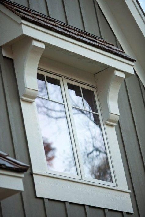 window detail Window Shutters Exterior, Shutter Designs, Exterior Window, Window Trim Exterior, التصميم الخارجي للمنزل, Shed Roof, Window Ideas, Diy Outdoor Decor, White Windows