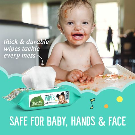 Seventh Generation Baby Wipes Free #HomeFragrance Diapering Essentials, Water Wipes, Seventh Generation, Gentle Baby, Baby Bottoms, Baby Skin Care, Baby Hands, Wet Wipe, Quick Cleaning