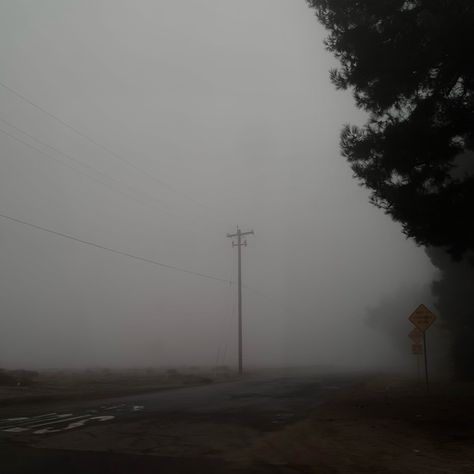 A foggy morning with a dark aesthetic. Foggy Dark Aesthetic, Dull Weather Aesthetic, Mist Aesthetic City, Gloom Core Aesthetic, Gloomy Foggy Aesthetic, Hazy Aesthetic Dark, Foggy Rain Aesthetic, Foggy Neighborhood, Dark Village Aesthetic