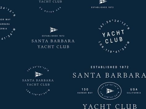 Boat Logo Design Inspiration, Nautical Branding Design, Lake Graphic Design, Boat Branding, Nautical Branding, Nautical Graphic Design, Yacht Club Logo, Sailing Logo, Nautical Logo