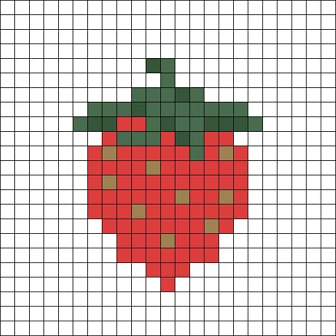 Unleash Your Creative Potential: Explore a World of Exquisite Crochet Patterns! Click Now to Discover Latest Designs 🧵🌈 💁‍♂️ Strawberry Tapestry Crochet Pattern, Square Tapestry Crochet, Strawberry Knitting Chart, Strawberry Crochet Graph, Cross Stitch Square Pattern, Strawberry Pixel Art Grid, Alpha Patterns Strawberry, Strawberry Pixel Grid, Strawberry Tapestry Crochet