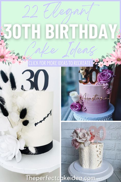 Here, you'll find 22 stunning 30th Birthday cake ideas for women that'll guarantee you a memorable birthday party. 30th Birthday Cake Ideas, Birthday Cake Ideas For Women, Cake Ideas For Women, 30th Birthday Cake For Women, Bingo Cake, Doodle Cake, Elegant Cake Design, 30th Birthday Cake, 30 Cake