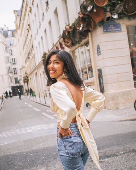 “I loved sunsets.  And I loved her.  And I loved how much like  a sunset she was, always leaving people feeling beautiful. “ Parisian Girl @huynhquynh wears our Skylar Satin Blouse. Price: 680.000 Đ ____________ 💌Direct / Inbox to shop 🎠Pop-up: Summer Sundays Studio ,Floor 1, 66/10 Pham Ngoc Thach, District 3, HCMC Standup Comedy, Studio Floor, Backless Shirt, The Cinema, Blouse Price, Satin Blouse, Global Brands, Outfit Goals, Perfect Woman