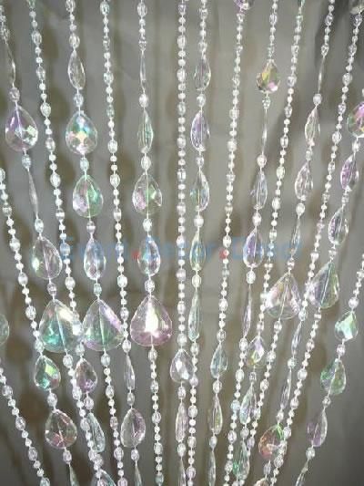 6ft Crystal Teardrop Beaded Curtain - Event Decor Direct - North America's Premier Manufacturer and Mermaid Cave, Ganesh Chaturthi Decoration, Wedding Supplies Wholesale, Door Beads, Crystal Curtains, Destination Wedding Decor, Event Decor Direct, Beaded Curtain, Professional Decor