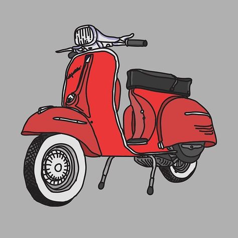 Kumpulan gambar tentang Gambar Motor Vespa Kartun, klik untuk melihat koleksi gambar lain di KibrisPDR Motorcycle Stencil, Vespa Illustration, Red Vespa, Bike Tattoos, Vespa Lambretta, Vespa Vintage, Vespa Scooters, Cartoon Images, Arte Pop