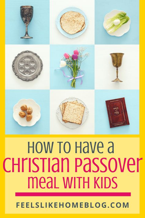 Lots of Christians honor the Passover with a special meal or seder. The parents read scripture while the kids help to remember all the special foods. Includes a script that families with or without children could use to commemorate The Last Supper together. These Easter activities are perfect for children to bring life and truth into their lives through faith in the Lord. Includes scriptures. Passover Recipes Dessert, Passover Meal, Feast Of Unleavened Bread, Passover Crafts, Seder Meal, Christ Centered Easter, Kids Help, Passover Seder, Passover Recipes